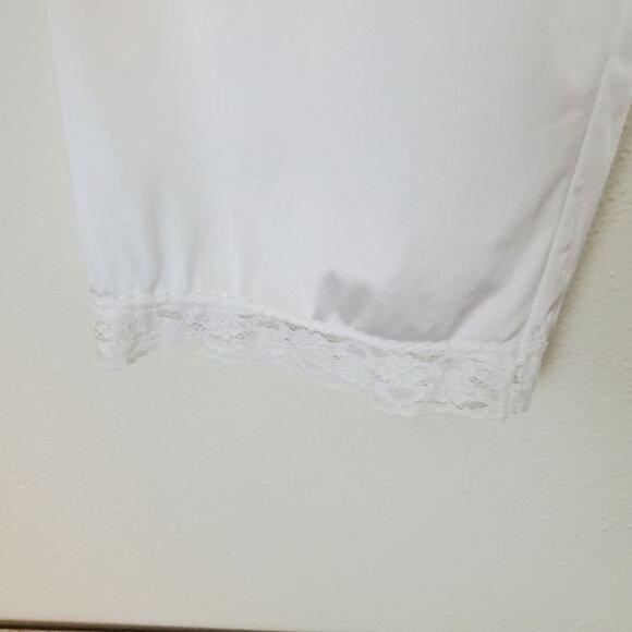 Vintage Vanity Fair lace hem silky pajama sleep pants - Picture 5 of 8